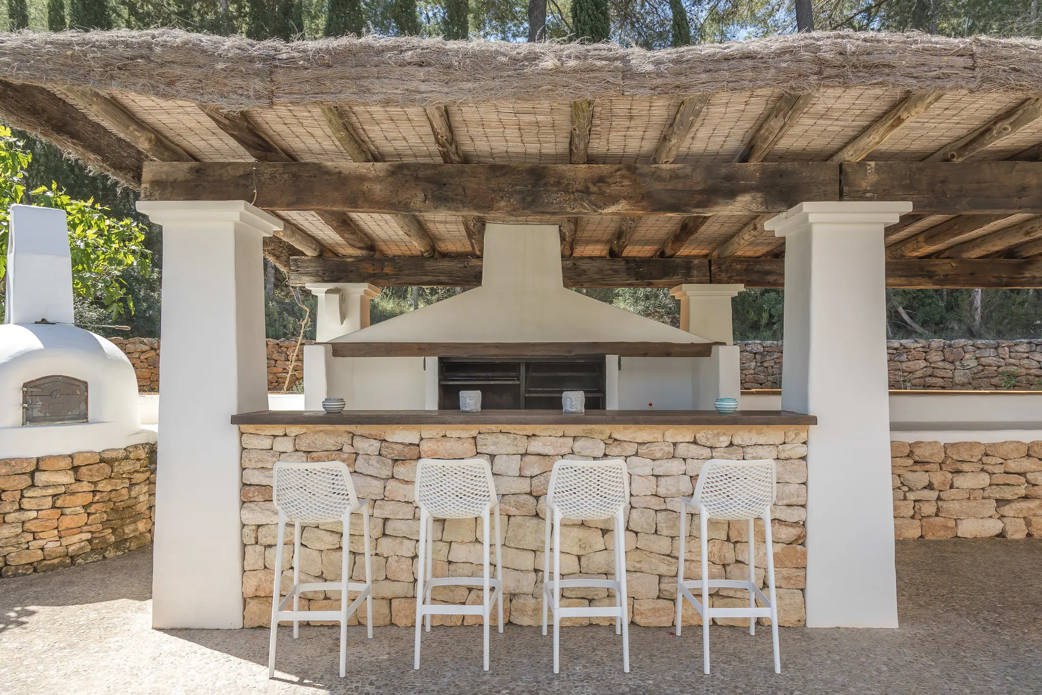 bar extérieur maison Ibiza