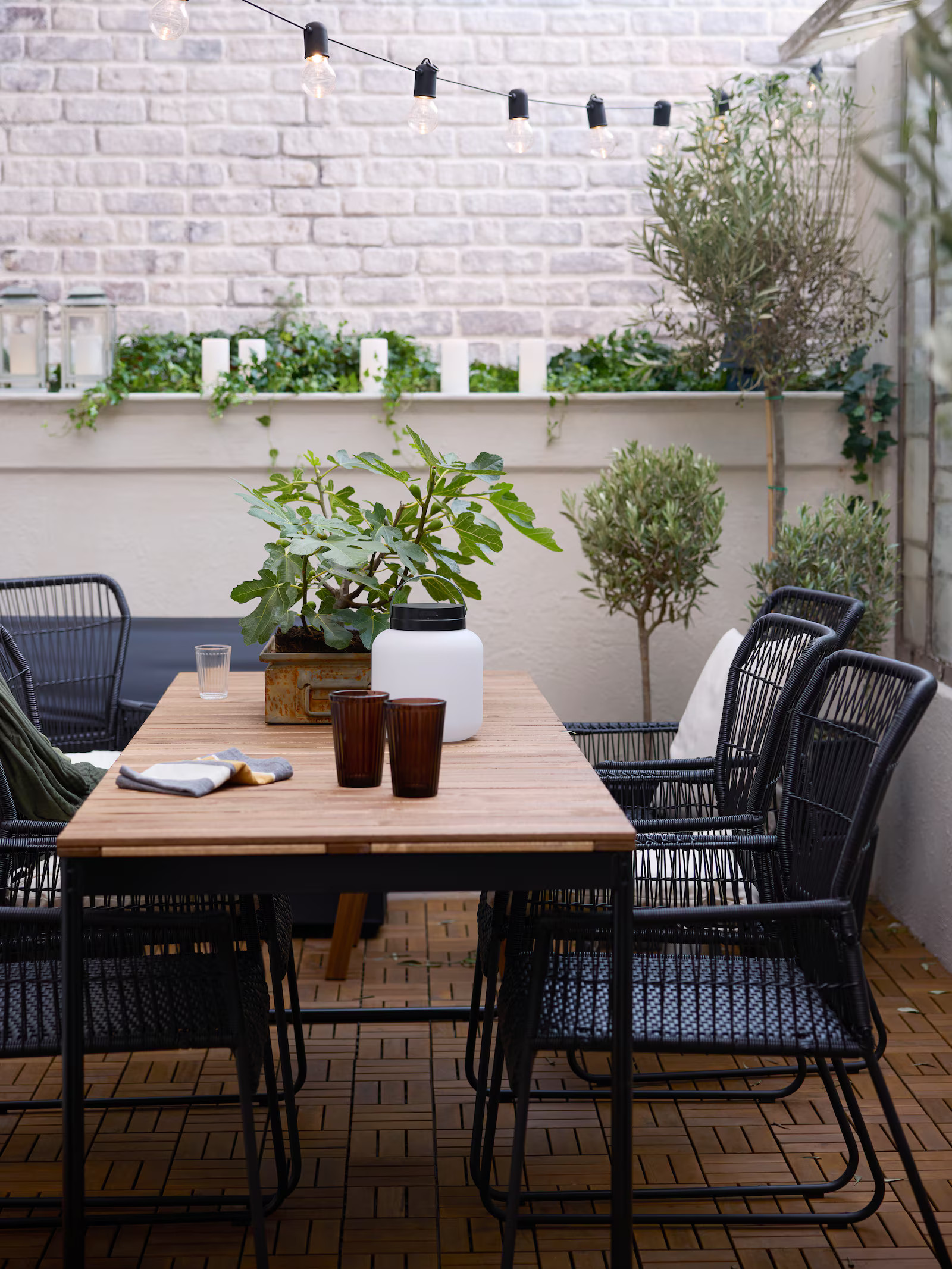 terrasse en ville aménagée par IKEA