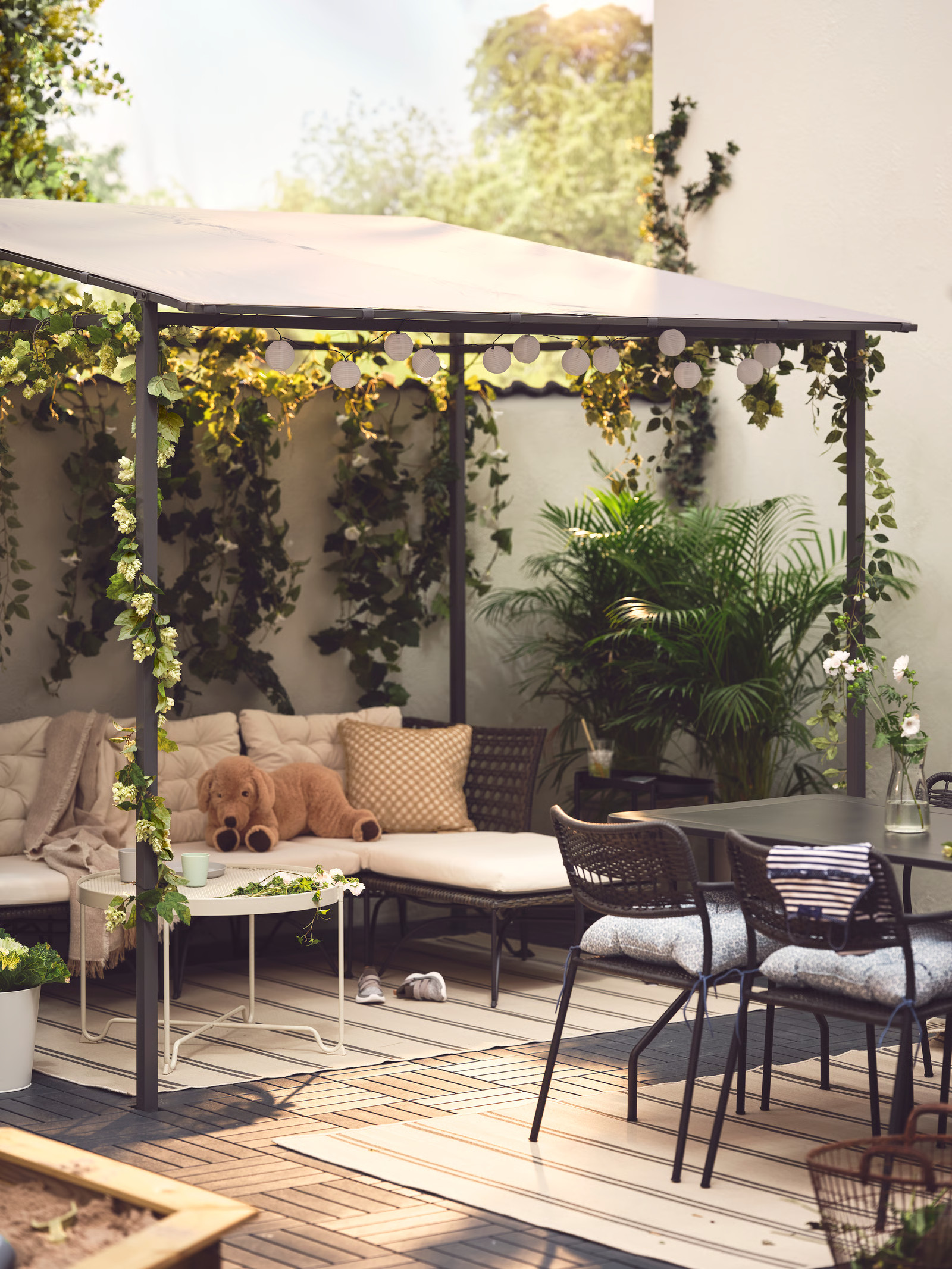 jardin de ville aménagé par IKEA
