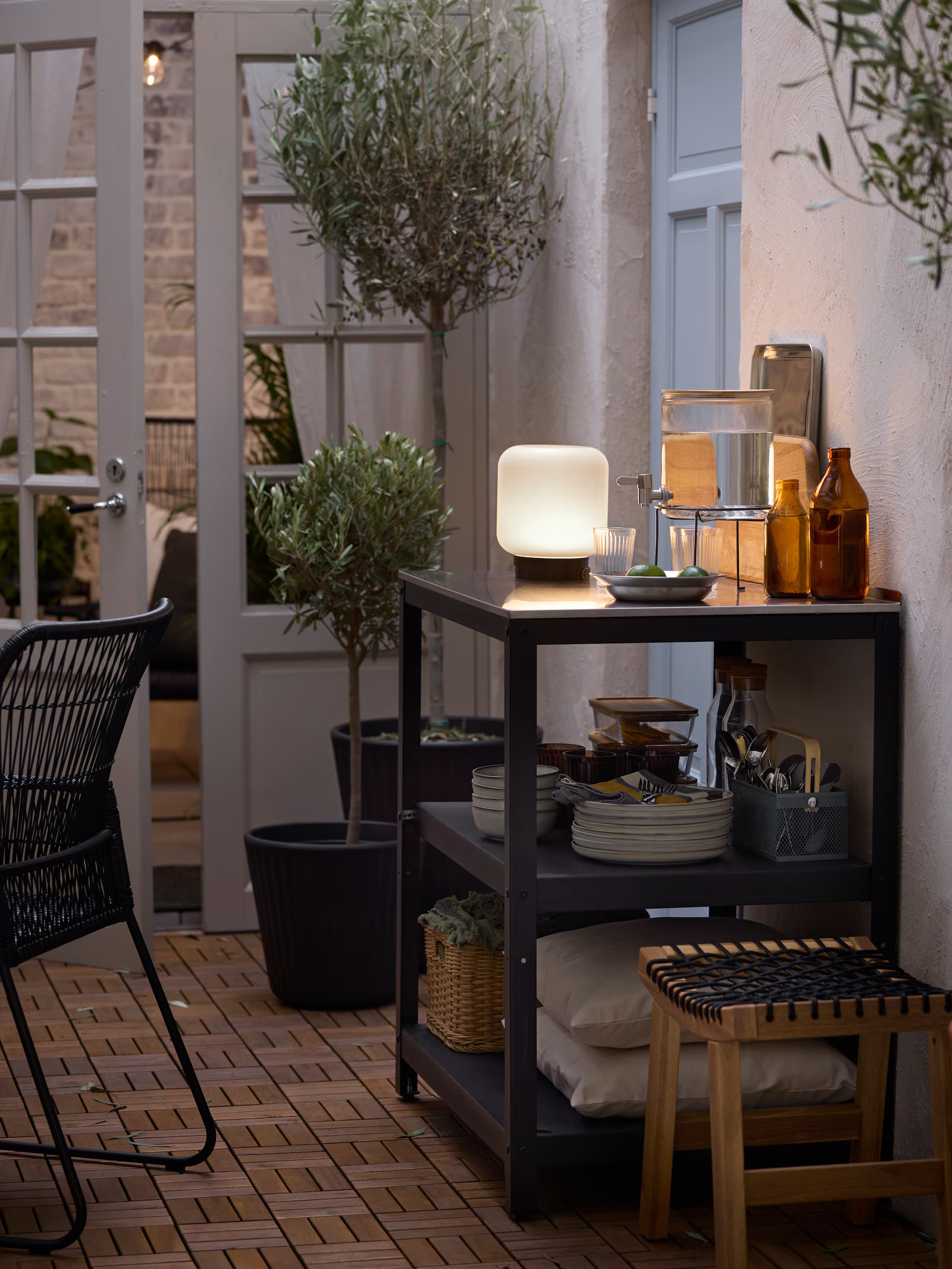 terrasse en ville aménagée par IKEA