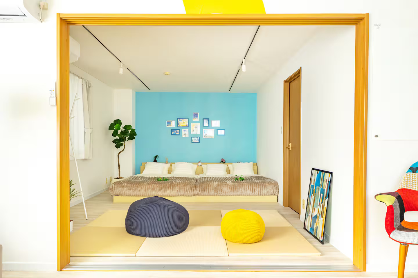 chambre appartement Tokyo décoration colorée chambre appartement Tokyo décoration colorée