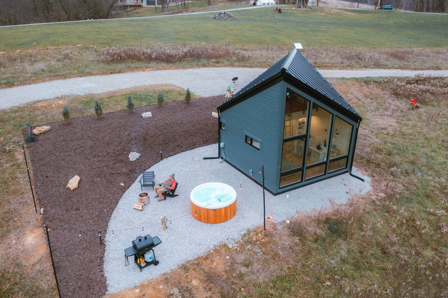 petite maison contemporaine avec un pignon vitré petite maison contemporaine avec un pignon vitré
