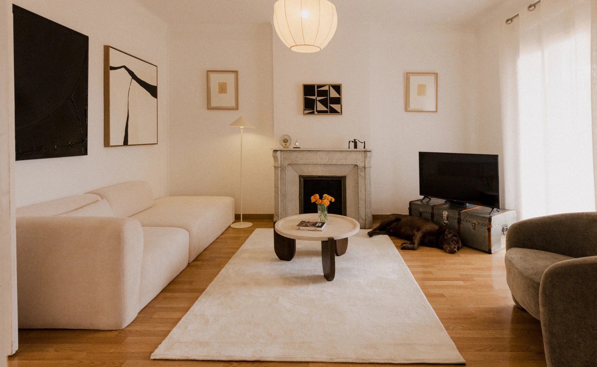 salon appartement Barcelone décoration contemporaine salon appartement Barcelone décoration contemporaine