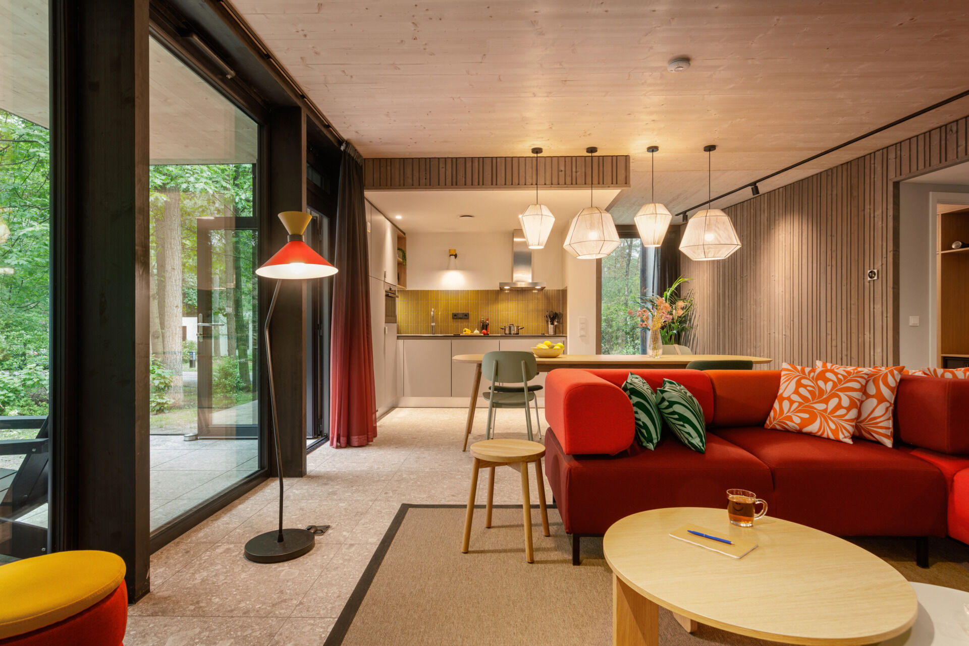 salon décoration contemporaine maison architecte Center Parcs salon décoration contemporaine maison architecte Center Parcs