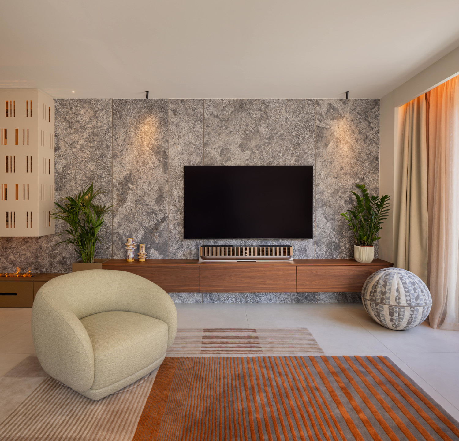 salon avec cheminée décorative appartement 180m2 décoration contemporaine salon avec cheminée décorative appartement 180m2 décoration contemporaine