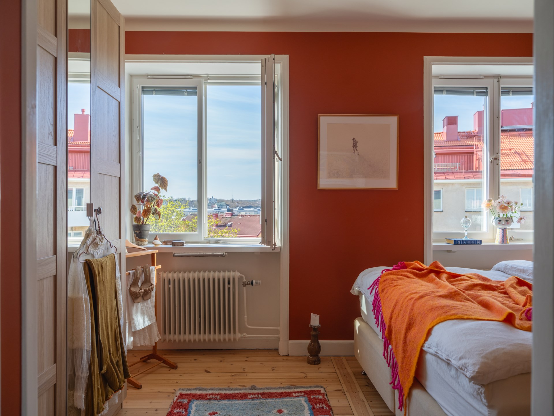 chambre décoration orange scandinave et colorée chambre décoration orange scandinave et colorée
