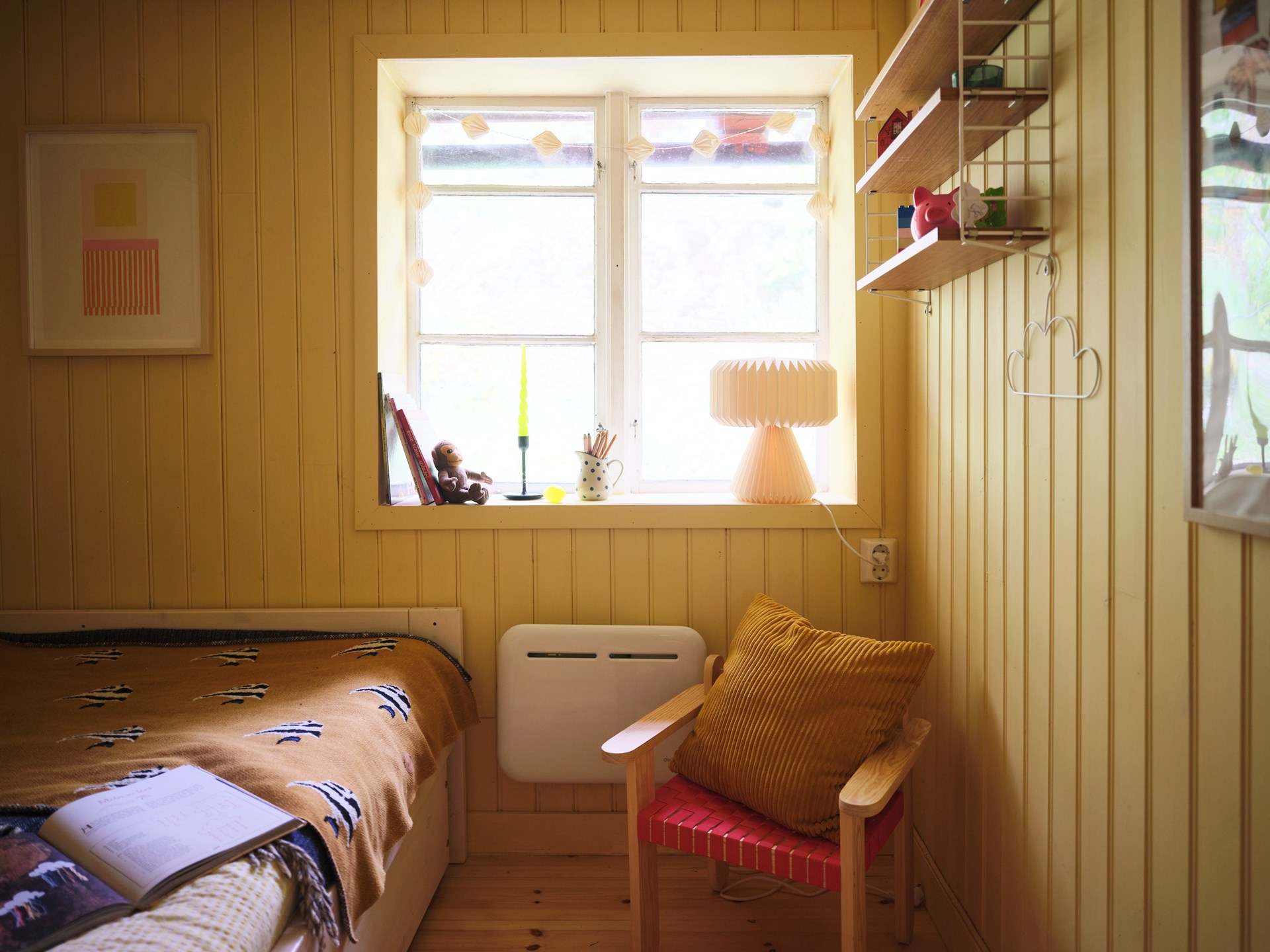 chambre murs bois jaune décoration scandinave chambre murs bois jaune décoration scandinave