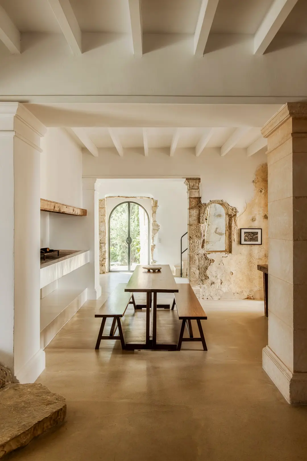 cuisine rustique chic maison Ses Aigos Majorque
