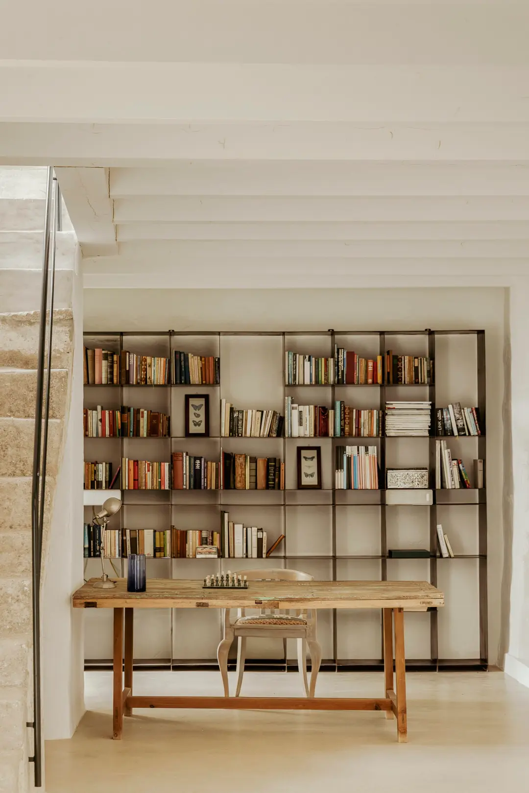 bureau design dans maison ancienne Ses Aigos Majorque