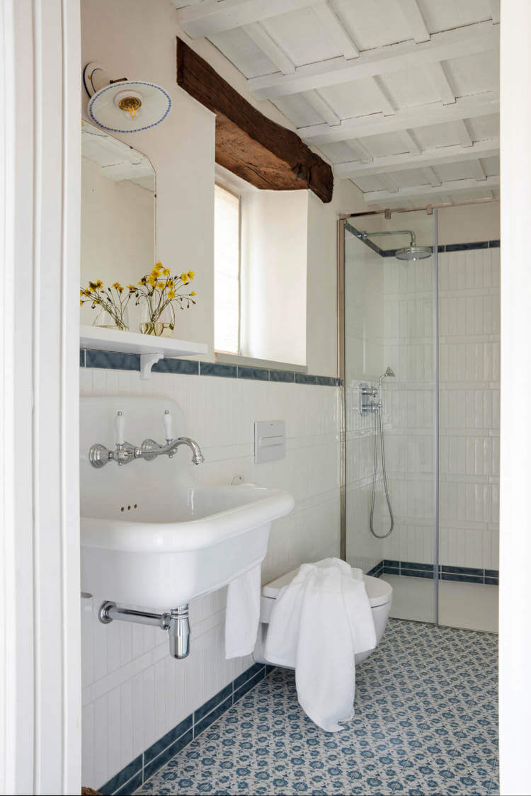 salle de bain décoration campagne et rétro