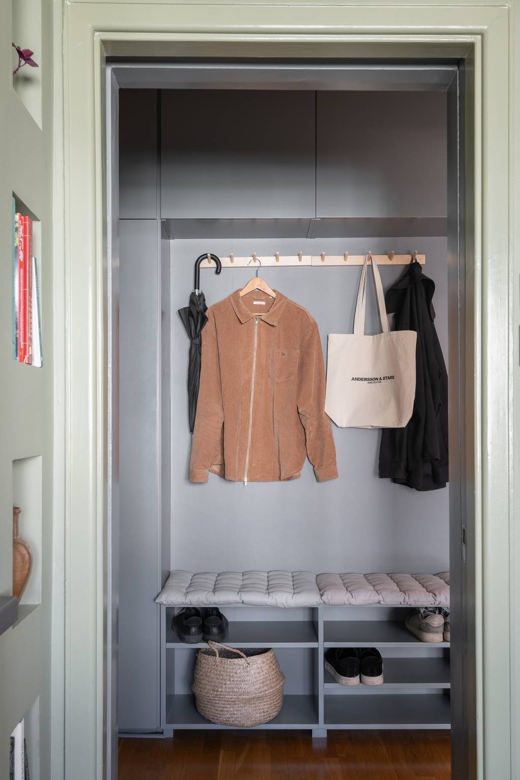 entrée avec meuble banc sur mesure entrée avec meuble banc sur mesure