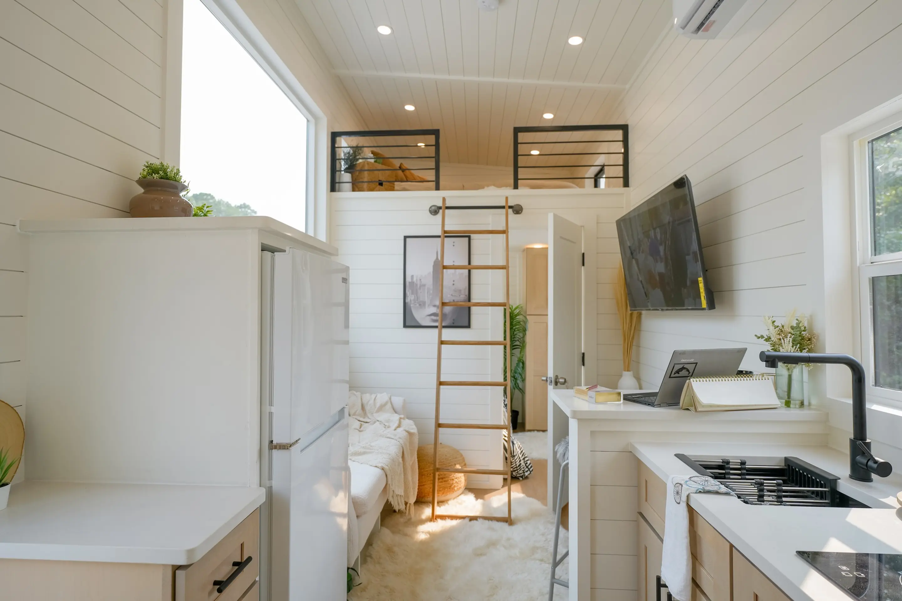 salon et cuisine tiny house 19m2 salon et cuisine tiny house 19m2