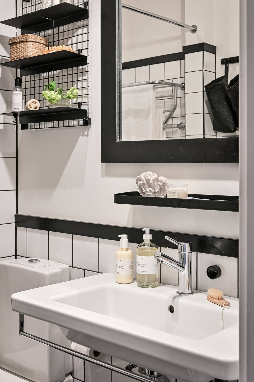 salle de bain noire et blanche salle de bain noire et blanche
