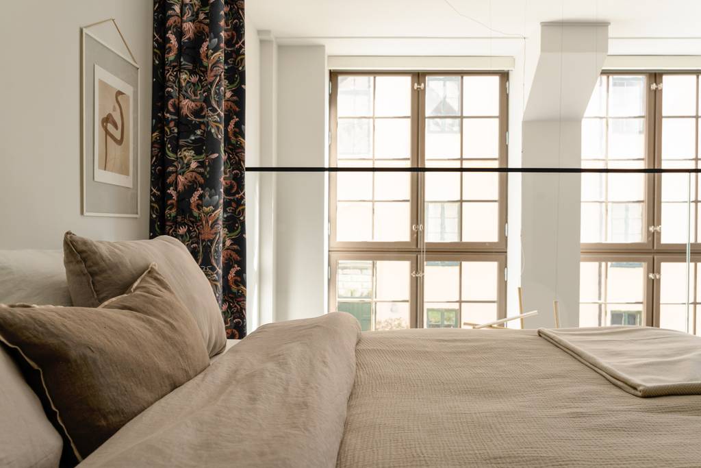 chambre sur mezzanine décoration contemporaine