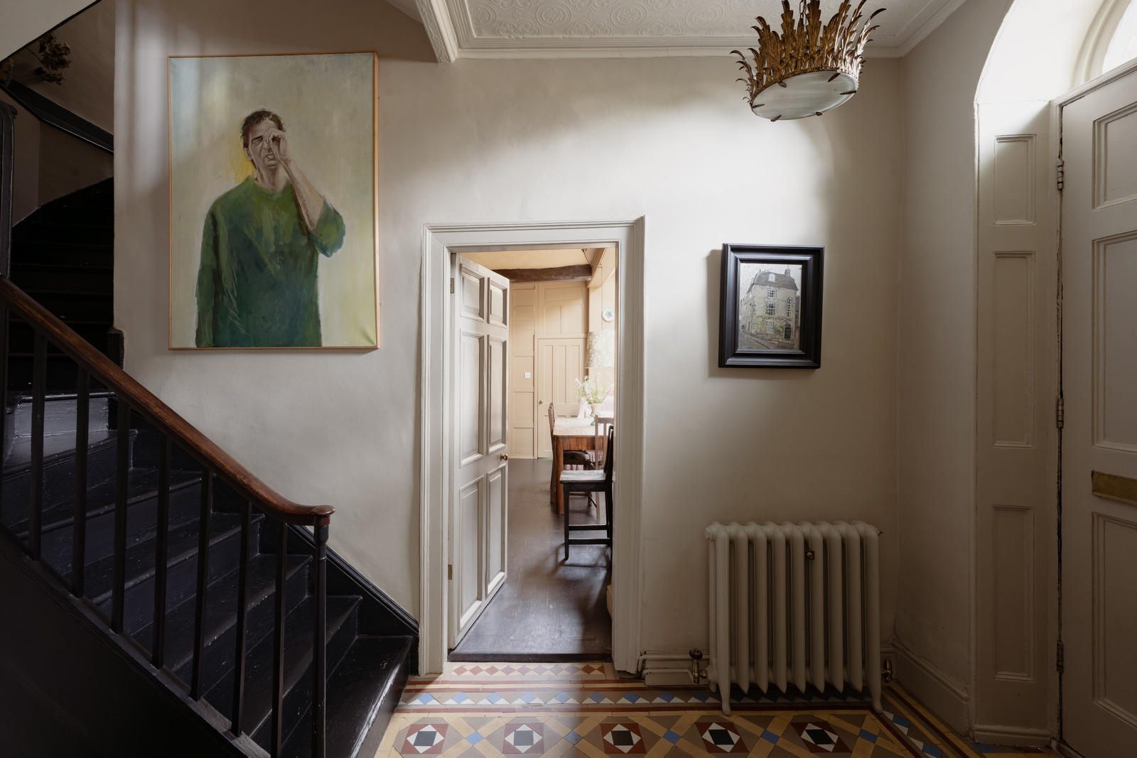 entrée avec carrelage ancien Minton