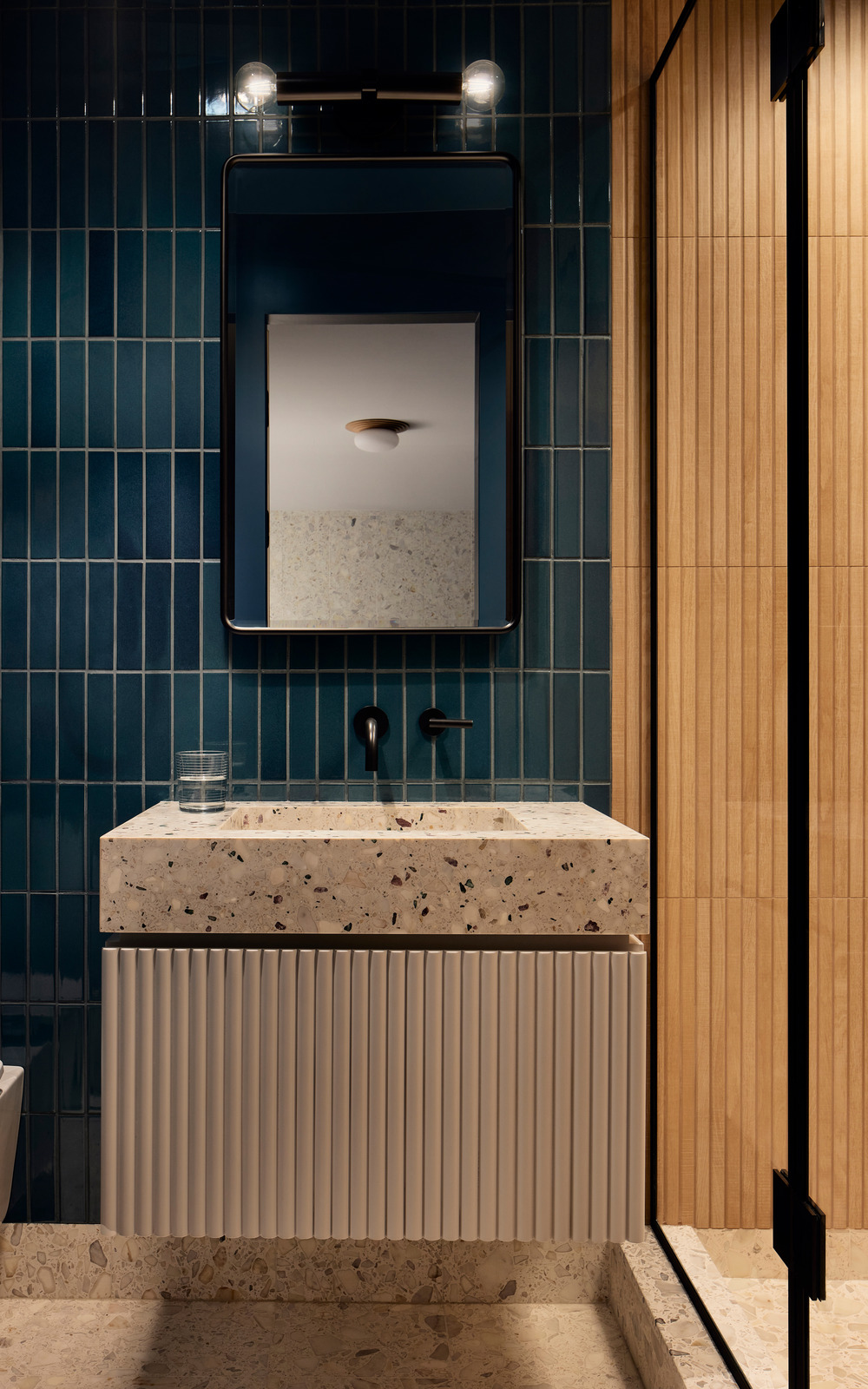 salle de bain vasque terrazzo