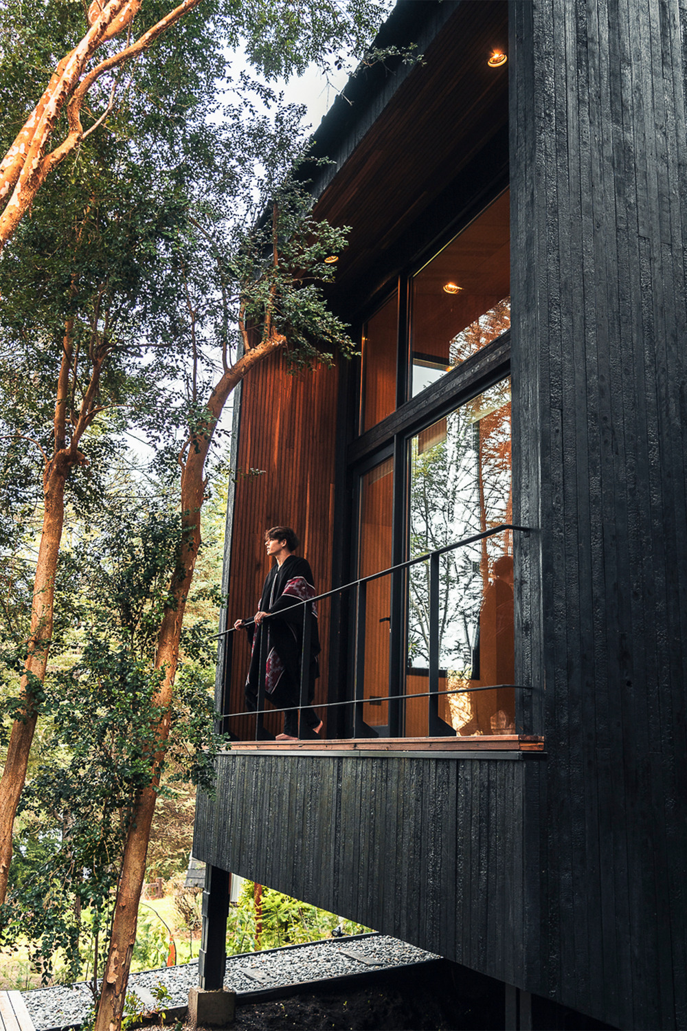 petite maison en bois noir Patagonie petite maison en bois noir Patagonie