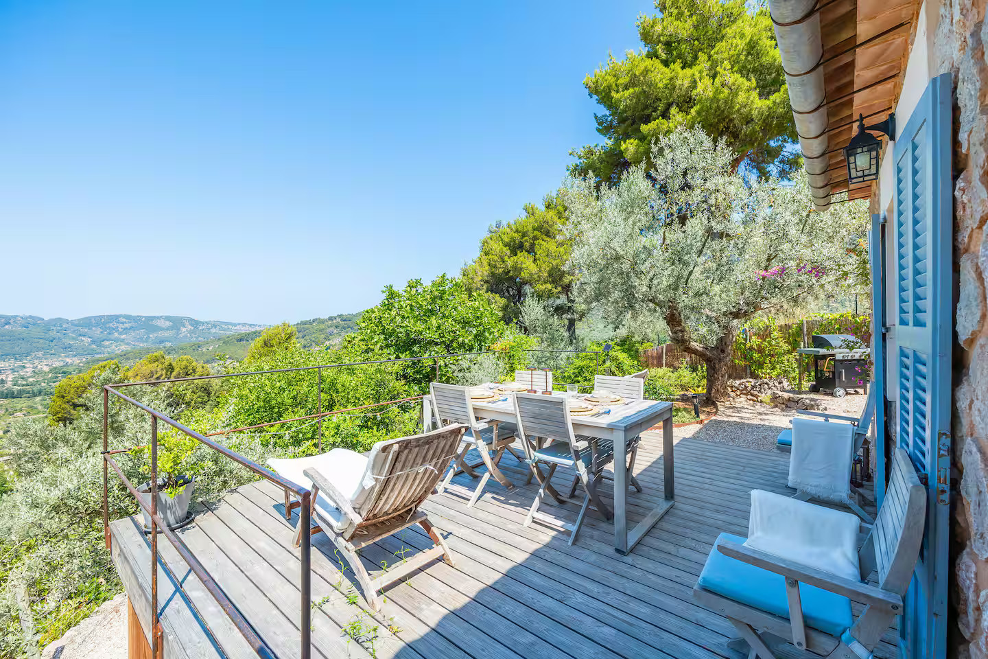 terrasse maison en pierres Majorque Els Abats