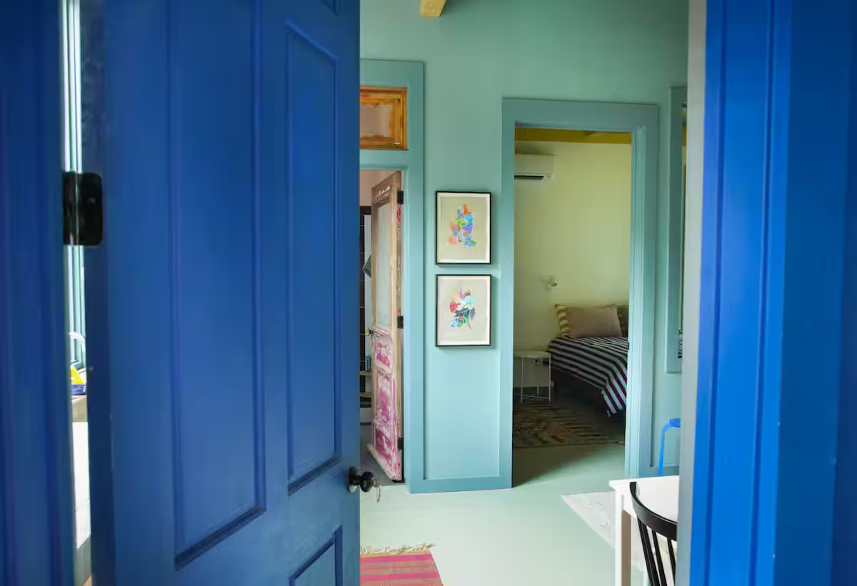 entrée petite maison colorée entrée petite maison colorée