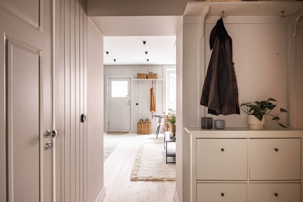 entrée appartement décoration scandinave
