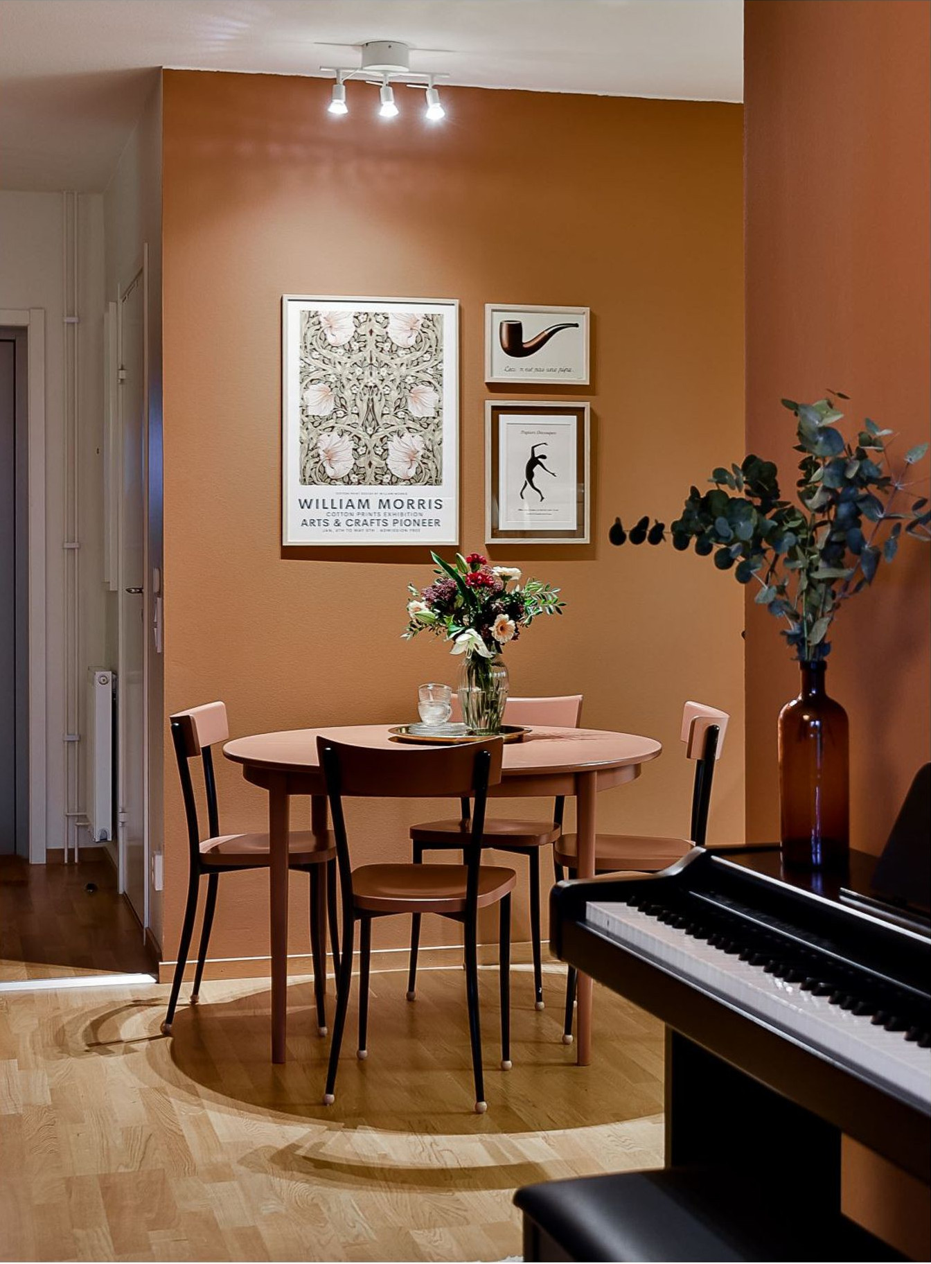salle à manger deux-pièces 40m2 décoration caramel salle à manger deux-pièces 40m2 décoration caramel