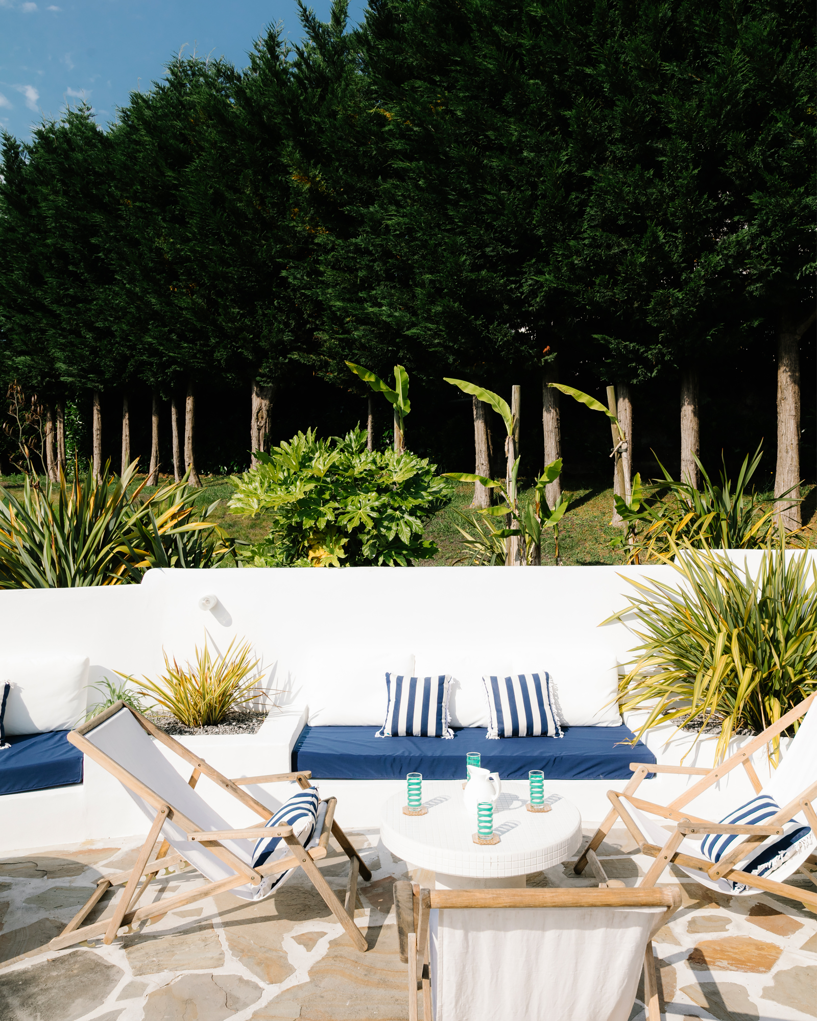 terrasse maison basque avec piscine Maisons Domino Guéthary
