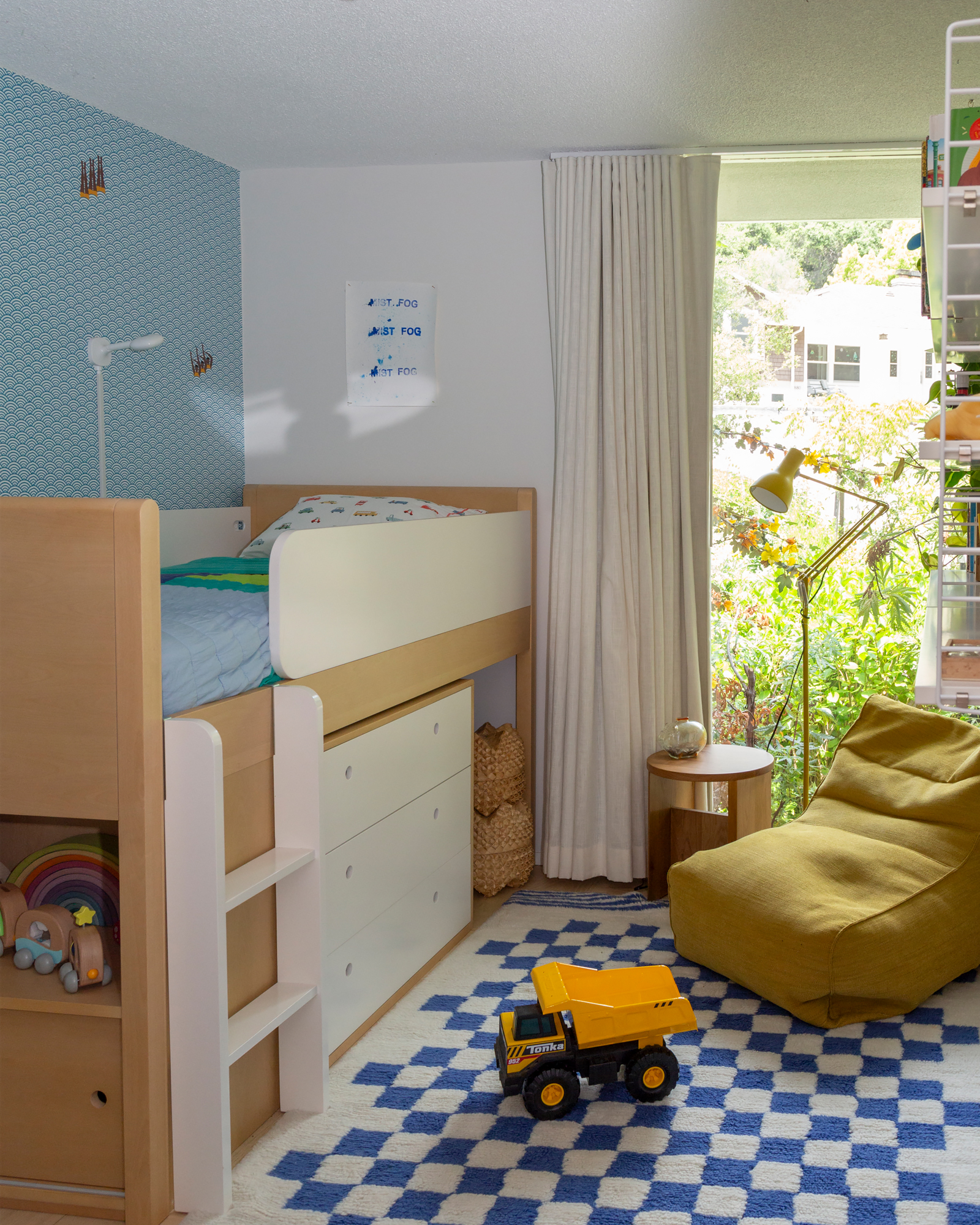 chambre enfant maison Pasadena Puelicher House décoration mid-century chambre enfant maison Pasadena Puelicher House décoration mid-century