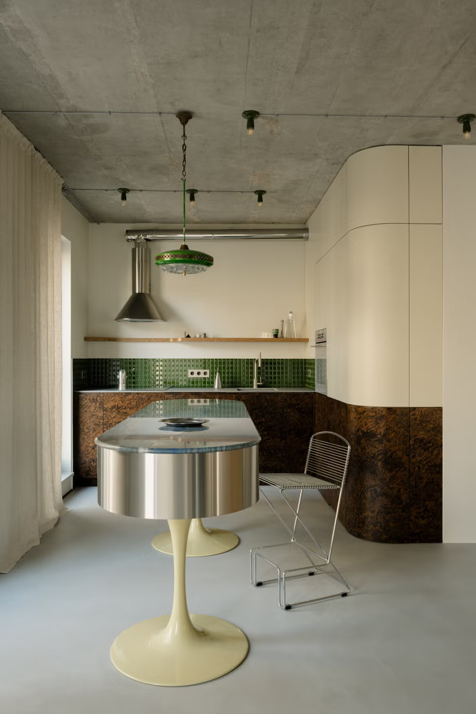 cuisine décoration vintage appartement 75m2