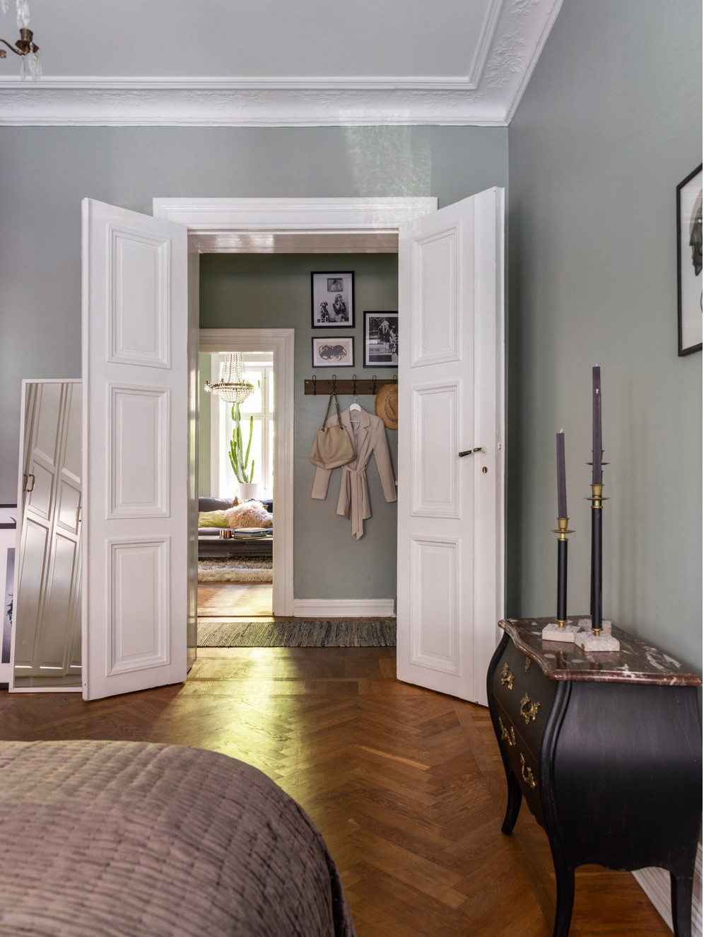 chambre style classique chic appartement 54m2