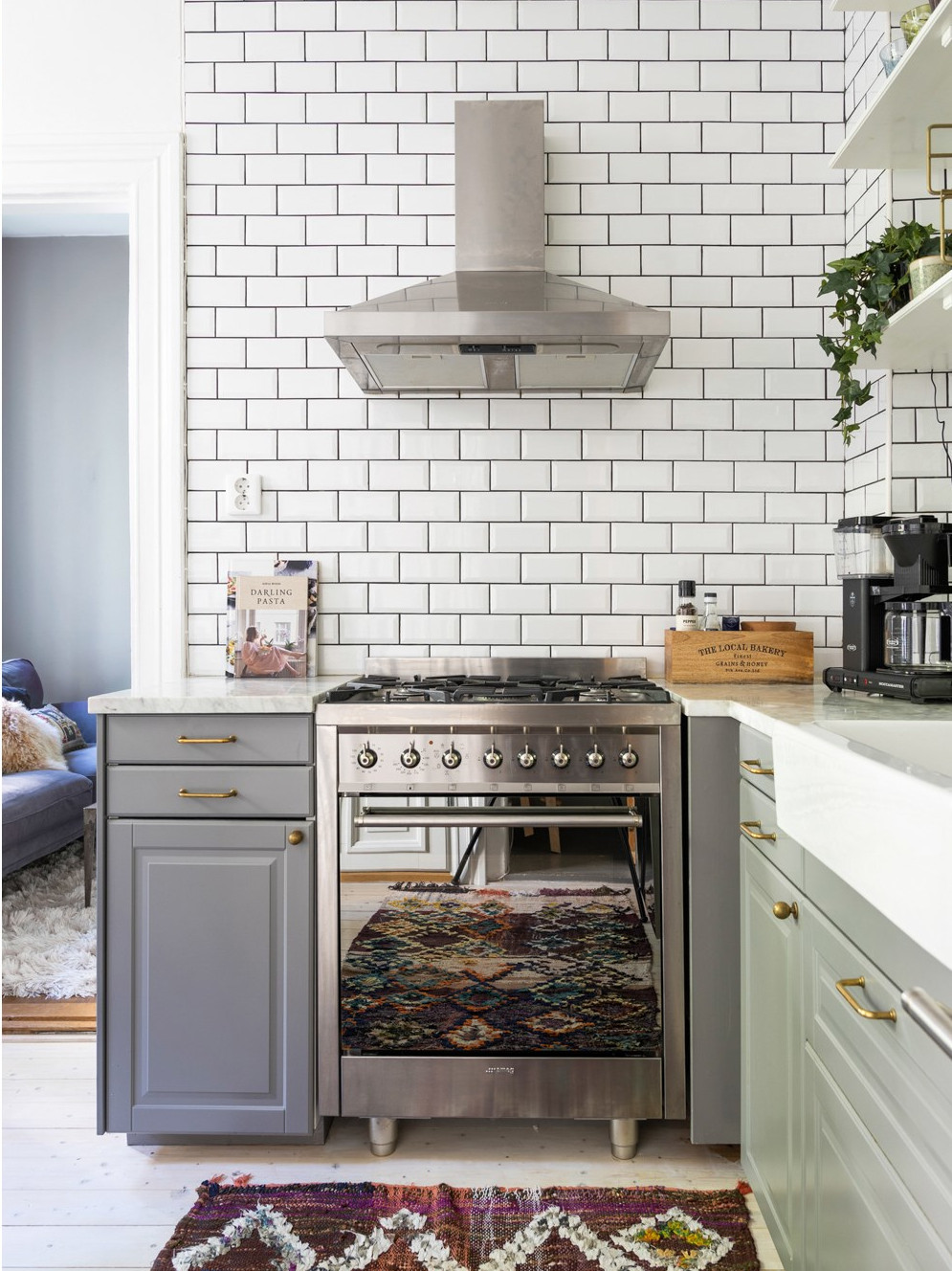 cuisine dinatoire style campagne appartement 54m2