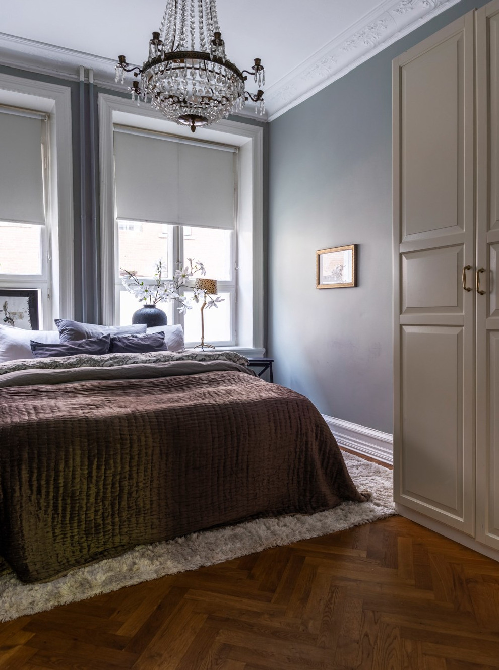 chambre style classique chic appartement 54m2