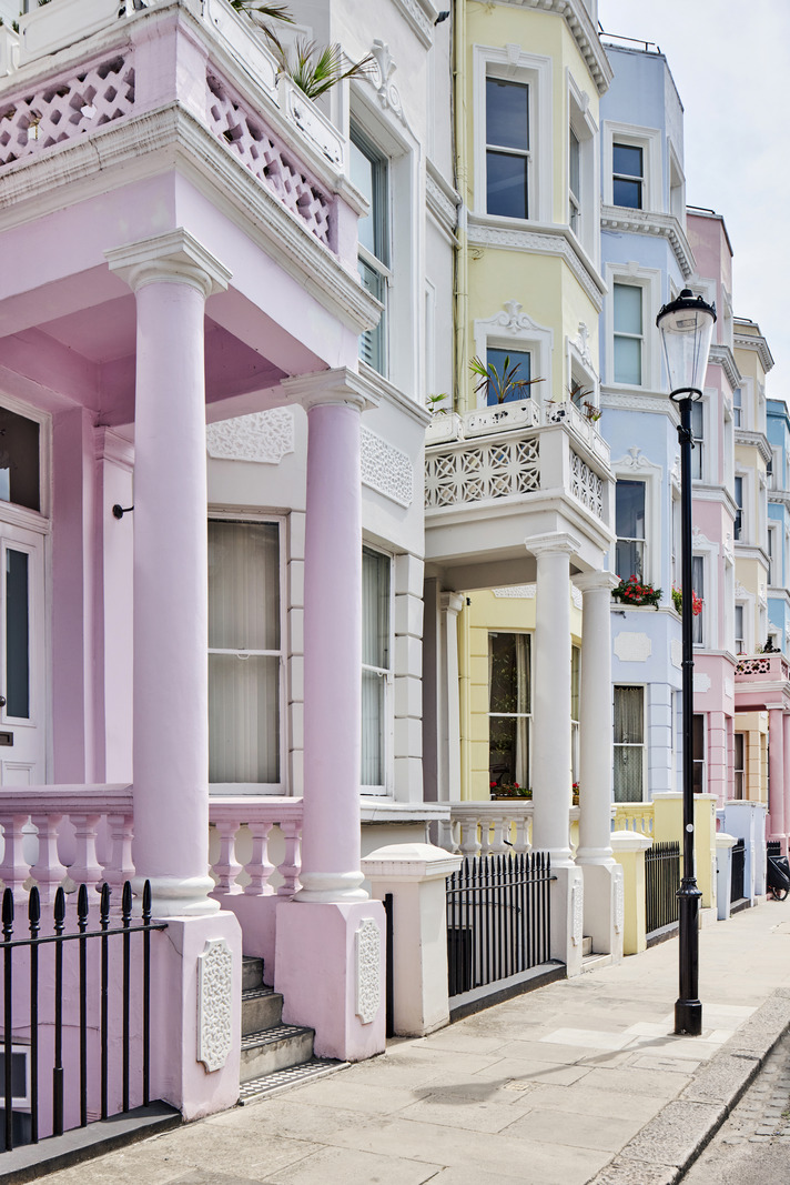 maisons victoriennes façades colorées Londres maisons victoriennes façades colorées Londres