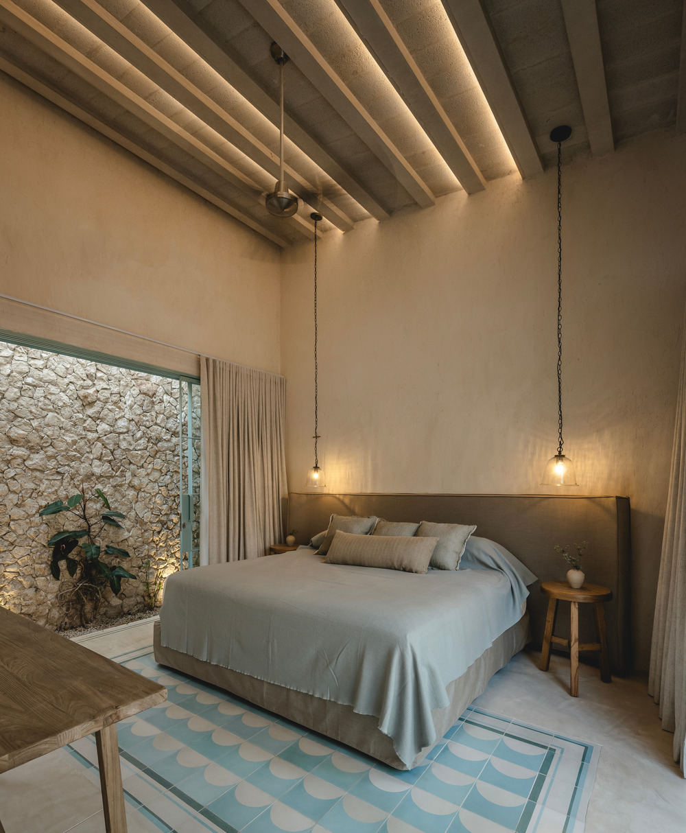 chambre maison ancienne Vistalcielo Merida Mexique