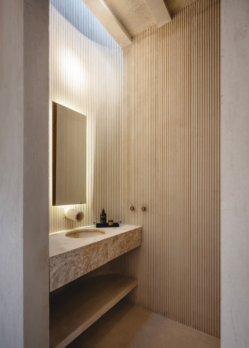 salle de bain maison ancienne Vistalcielo Merida Mexique