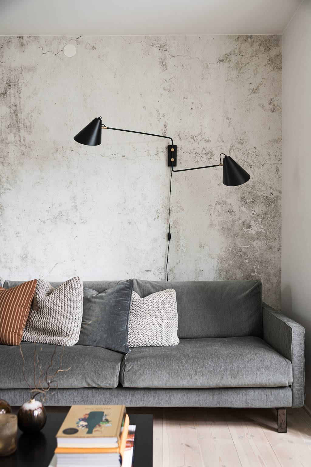 salon décoration scandinave avec canapé gris salon décoration scandinave avec canapé gris