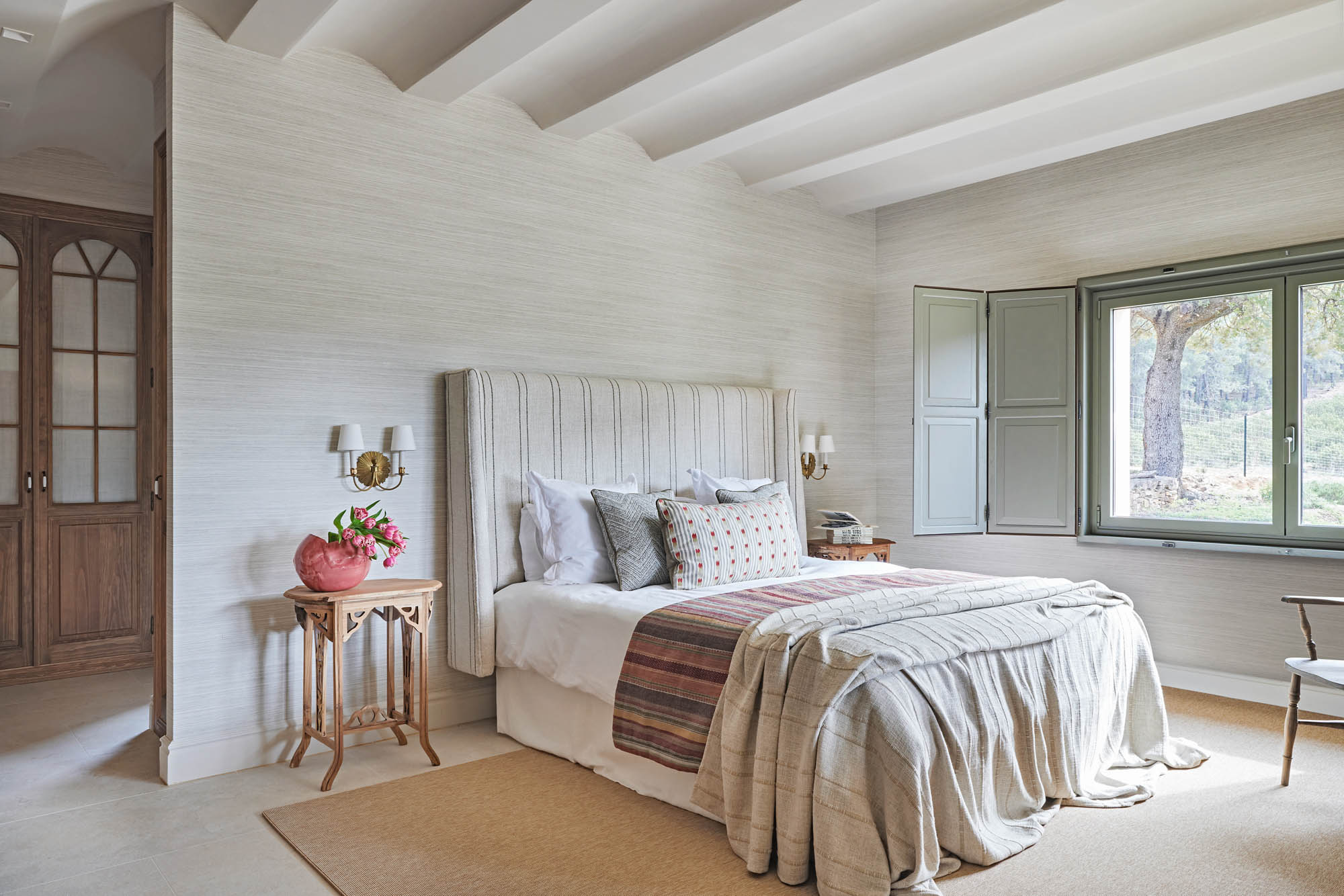 chambre contemporaine avec poutres blanches chambre contemporaine avec poutres blanches