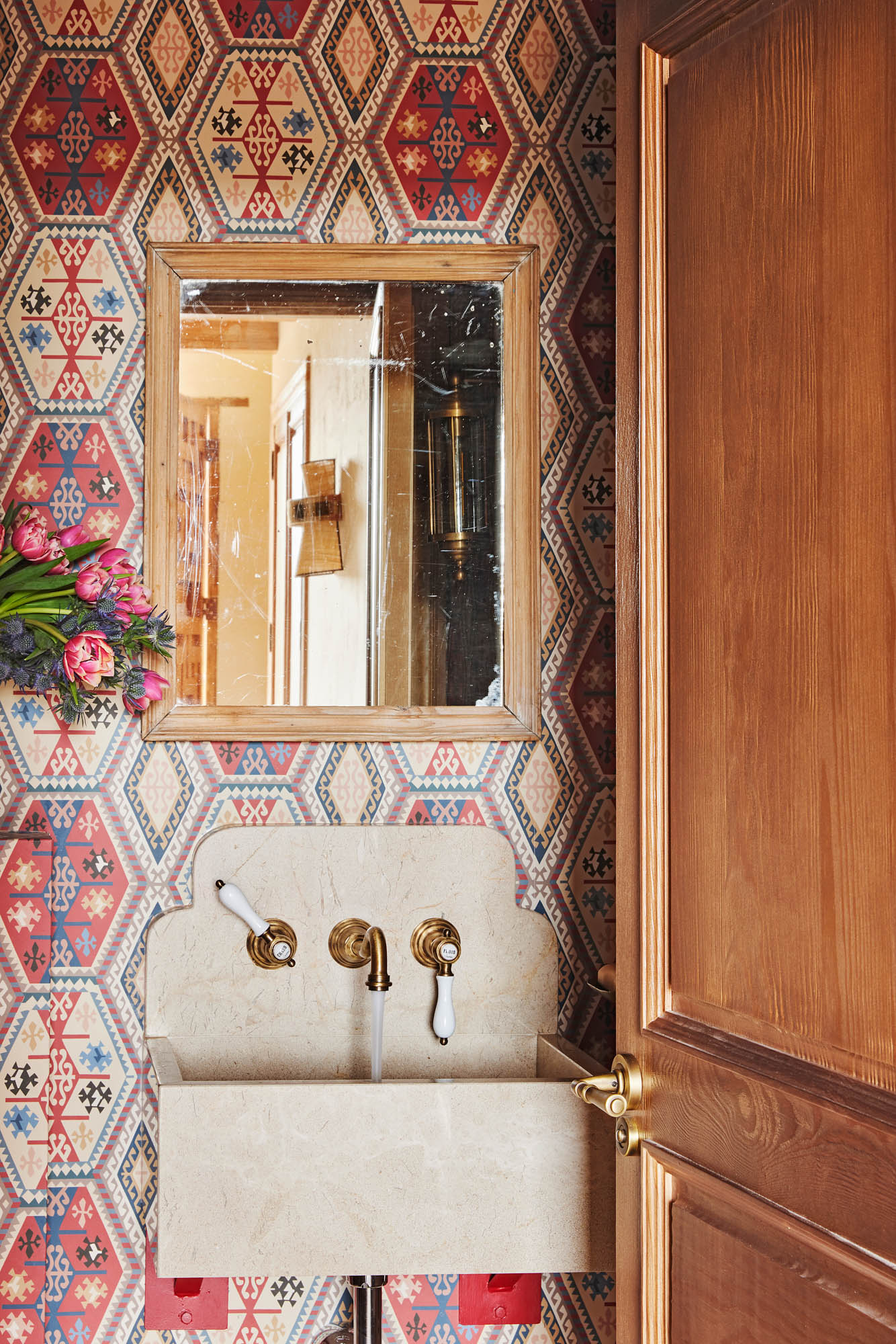 toilettes papier-peint motif kilim toilettes papier-peint motif kilim