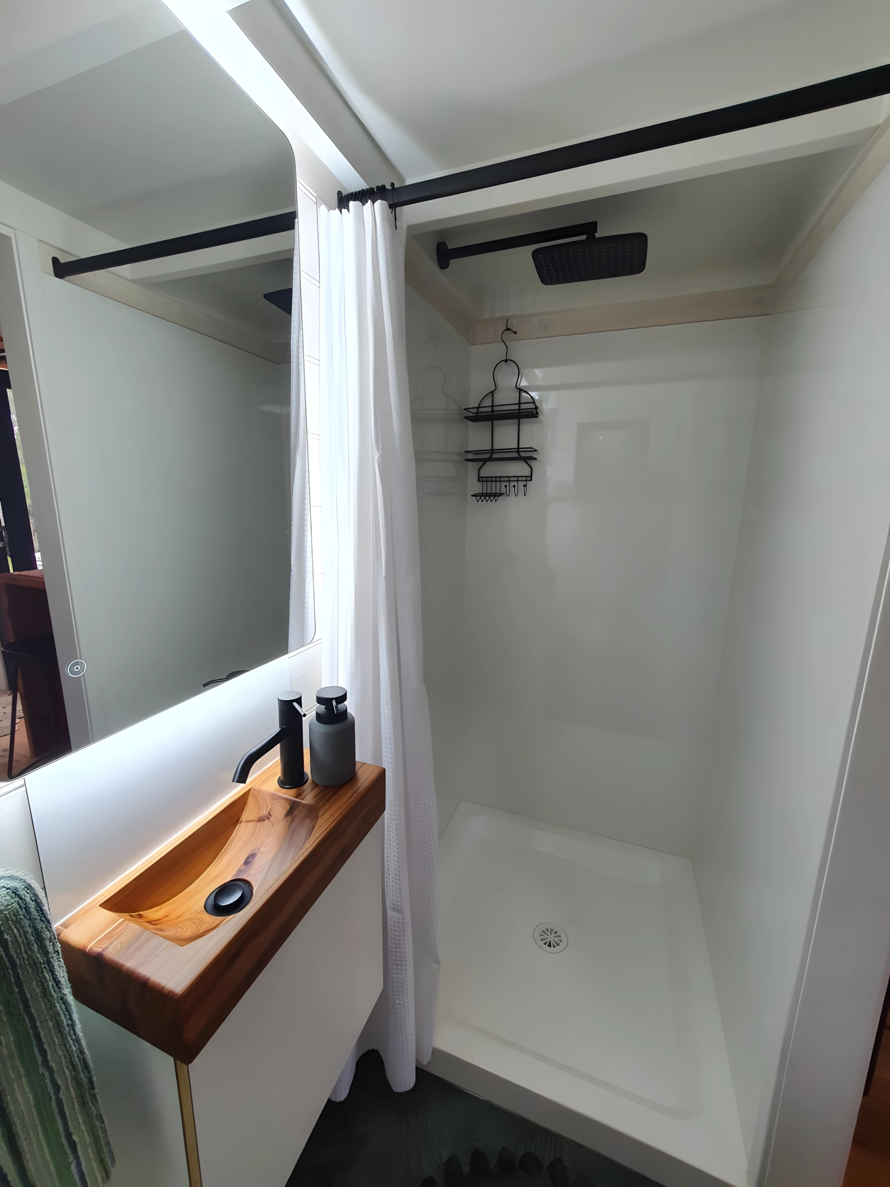salle d'eau mini maison mobile