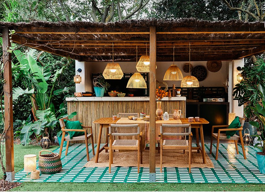 cuisine d cuisine d'été avec pergola