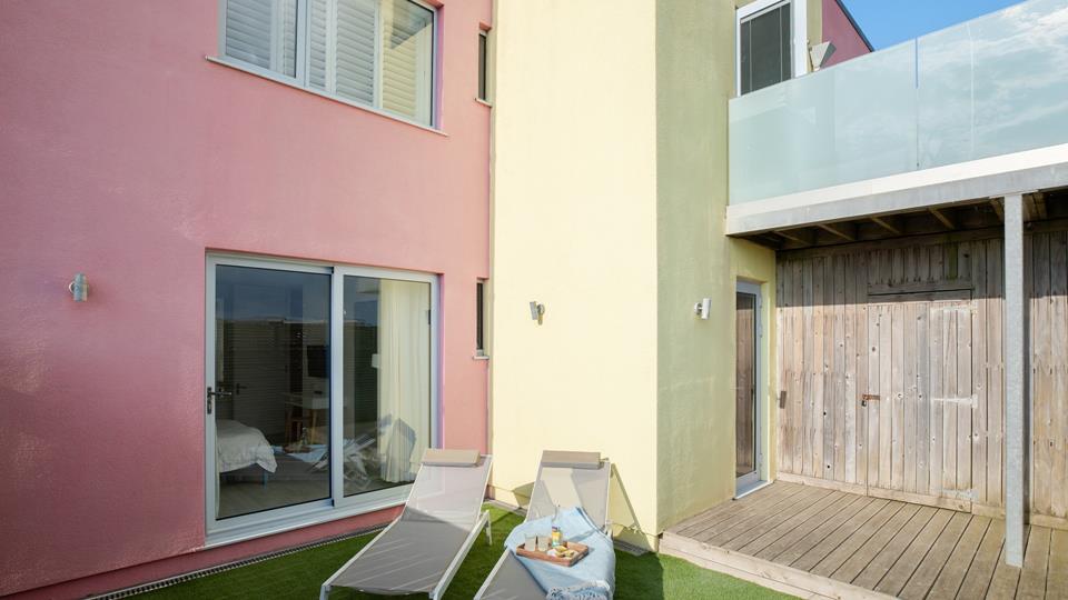 terrasse The Pink House Cornouailles terrasse The Pink House Cornouailles