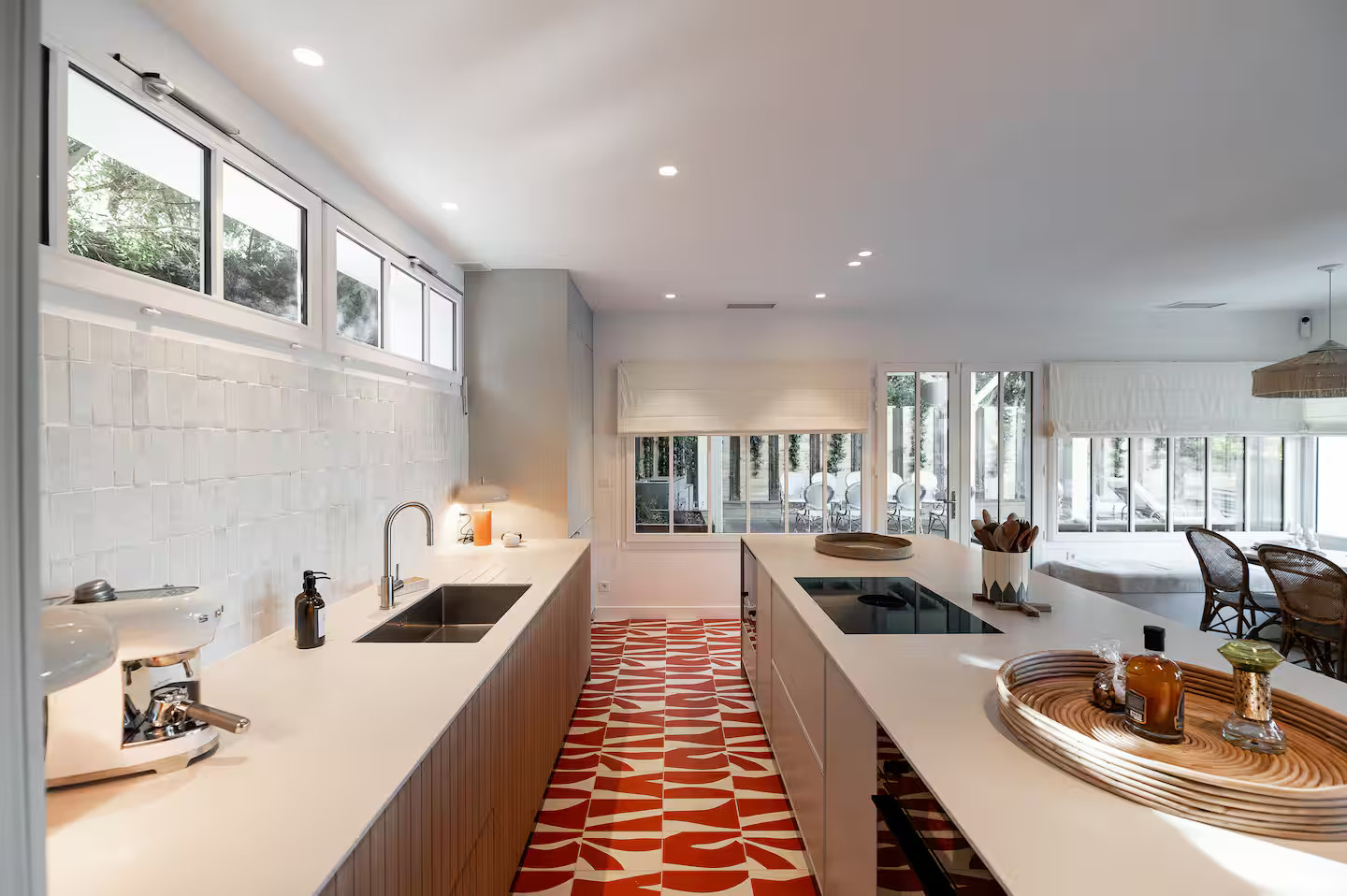 cuisine ouverte maison en bois bassin d cuisine ouverte maison en bois bassin d'Arcachon décoration contemporaine