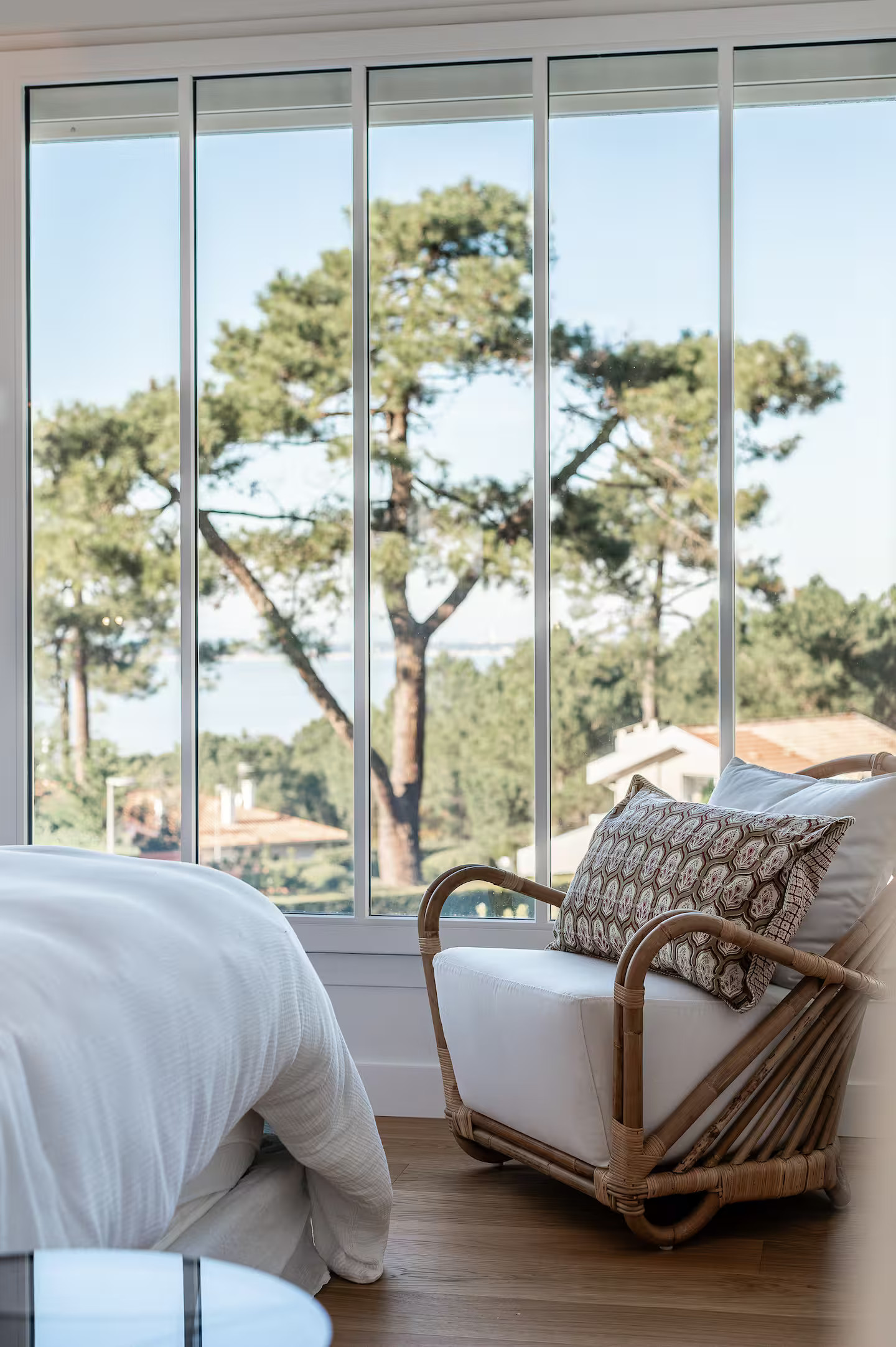 chambre vue mer maison bassin d chambre vue mer maison bassin d'Arcachon décoration contemporaine