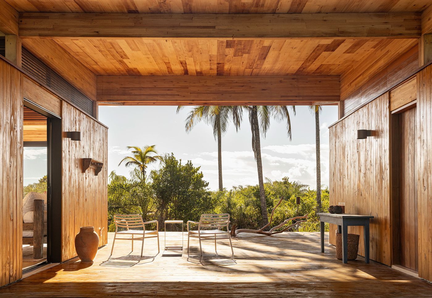 terrasse couverte maison contemporaine Modular Bahia