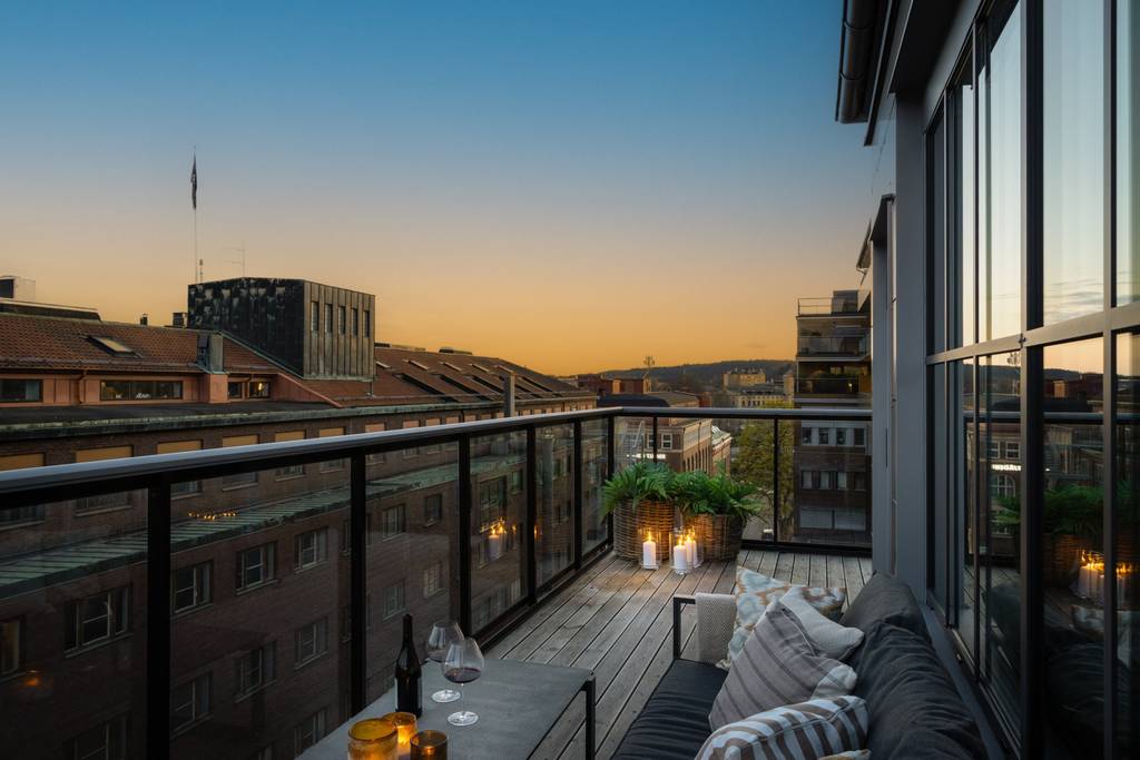 terrasse appartement en plein ciel