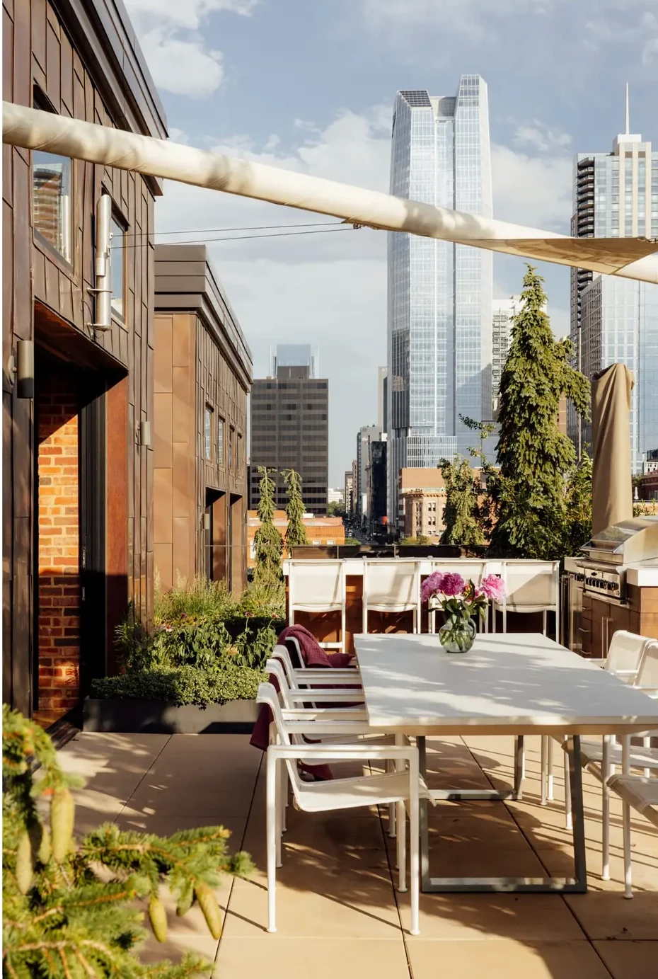 immense terrasse en plein ciel appartement Denver