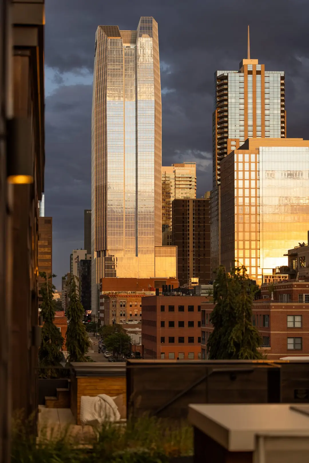 immense terrasse en plein ciel appartement Denver