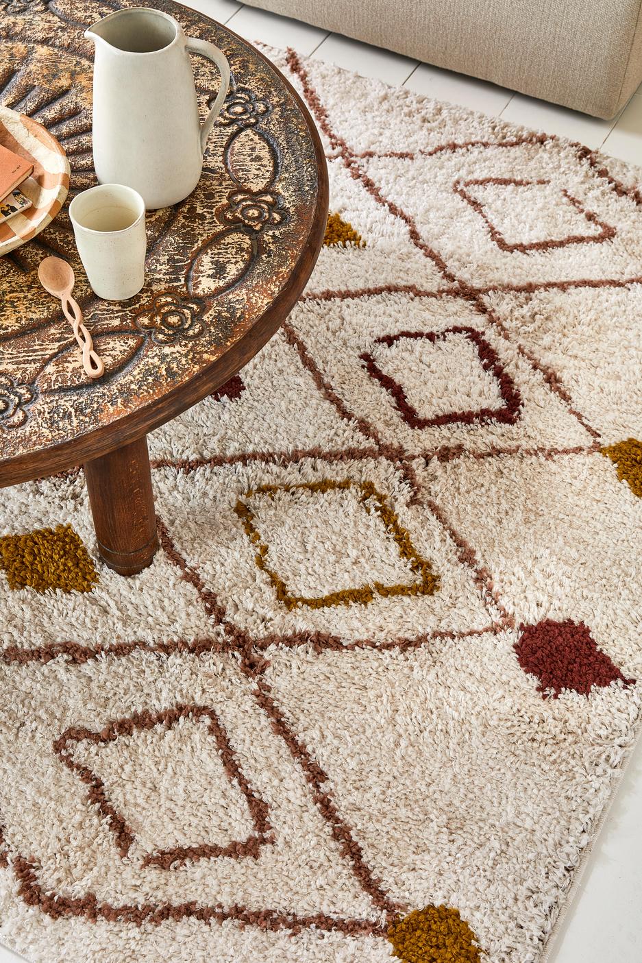 tapis berbère blanc et marron tapis berbère blanc et marron