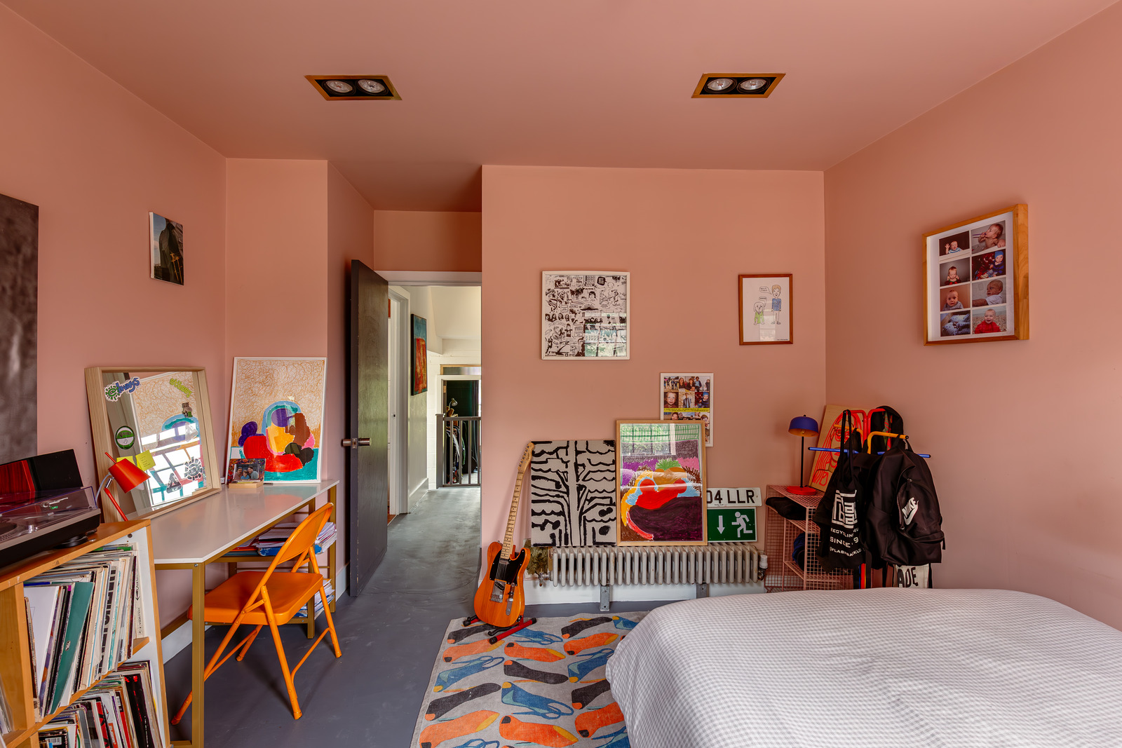 chambre rose maison Londres chambre rose maison Londres