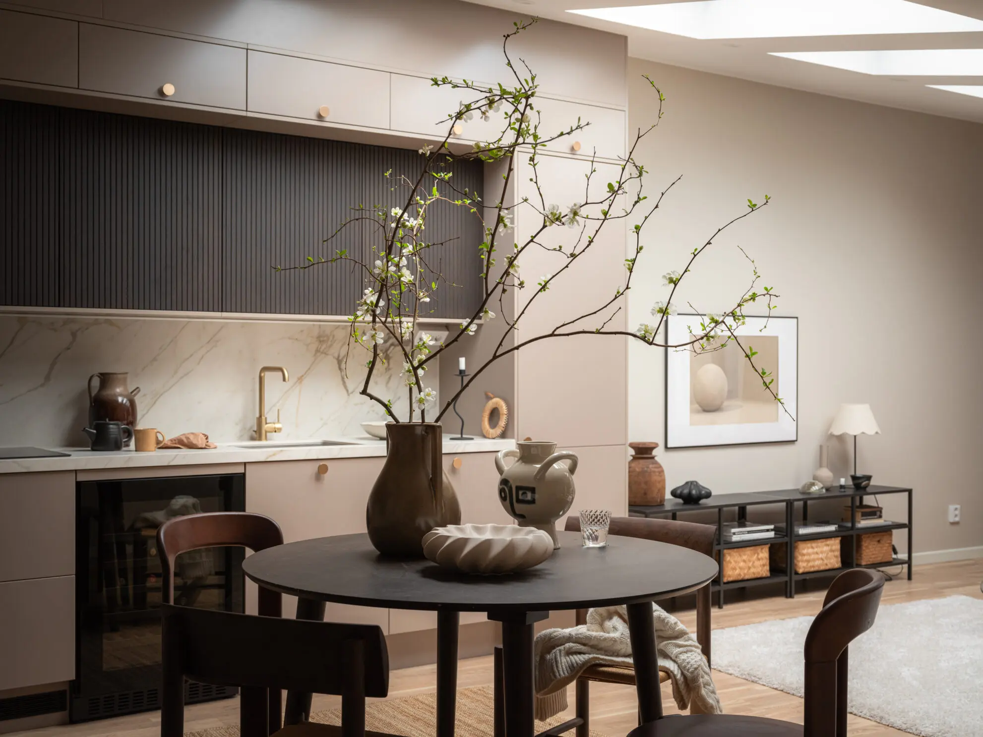 cuisine ouverte et salon deux-pièces 66m2 décoration scandinave cuisine ouverte et salon deux-pièces 66m2 décoration scandinave