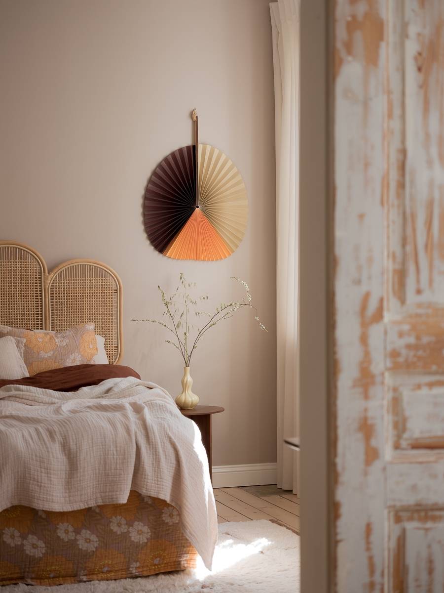 chambre décoration scandinave appartement 78m2